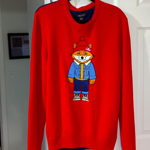 NWT Akoo Mens Slick Bundled Sweater (Red) XL - Picture 2 of 5